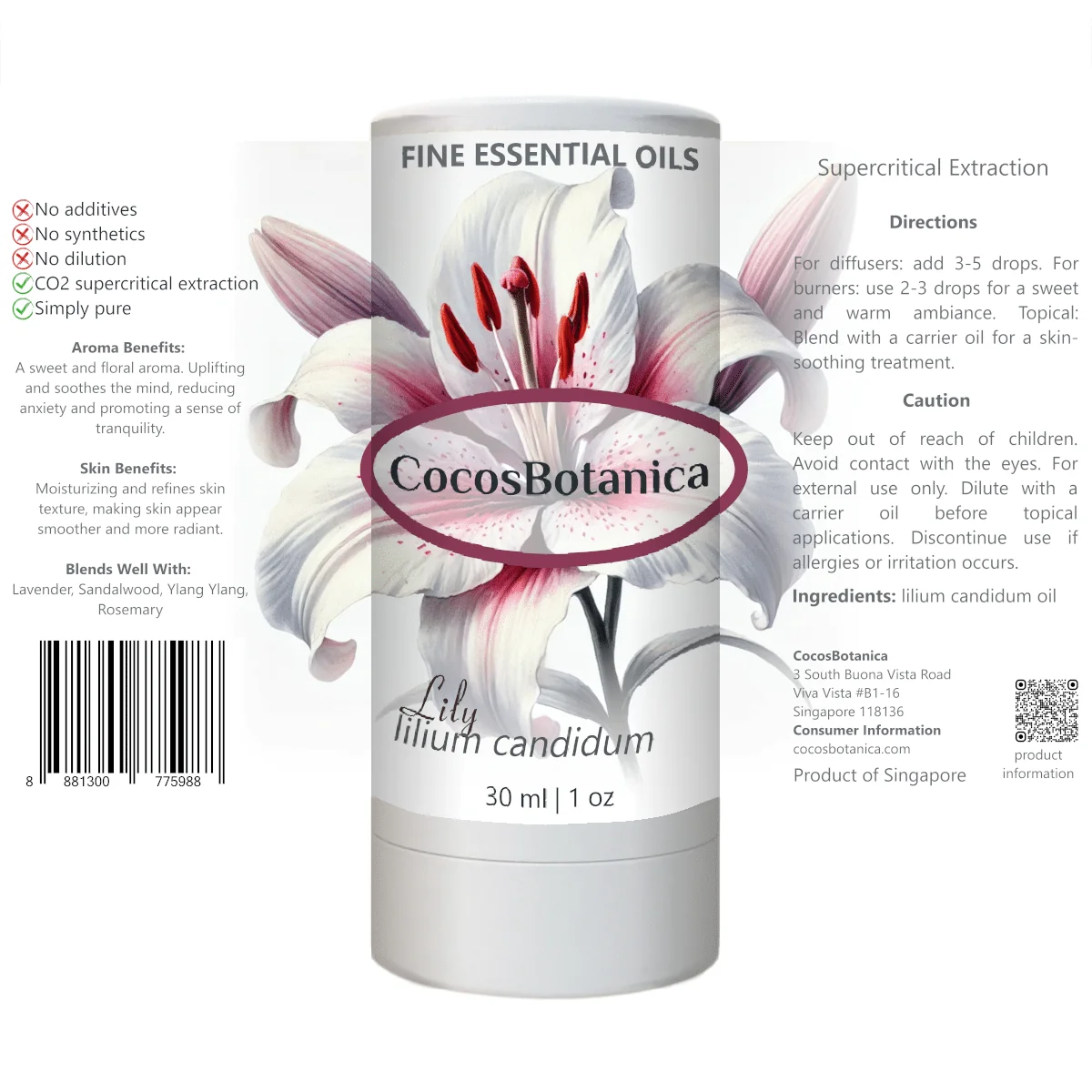 Lily (lilium candidum) Oil 30 ml