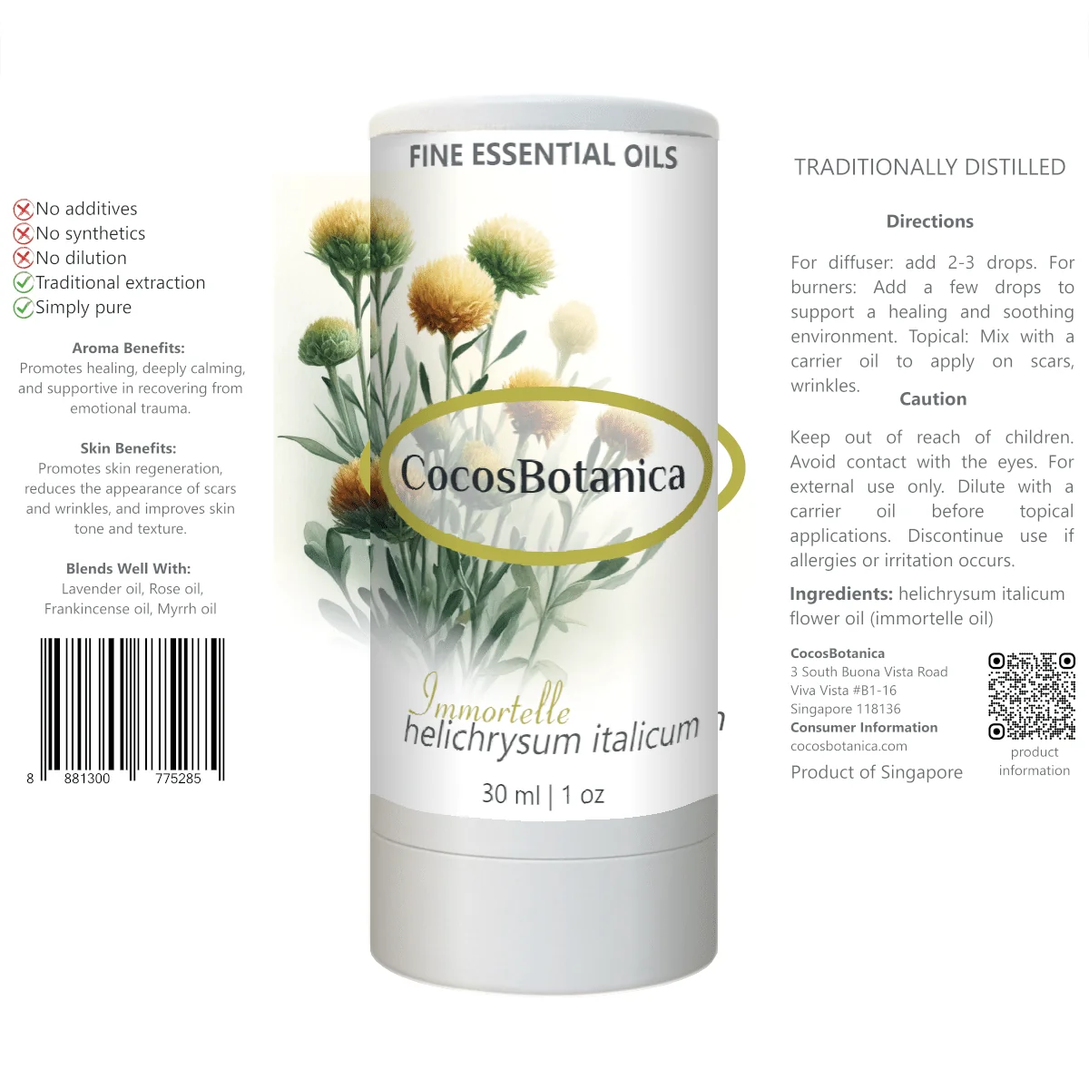 Immortelle Oil (Helichrysum italicum Oil) 30 ml
