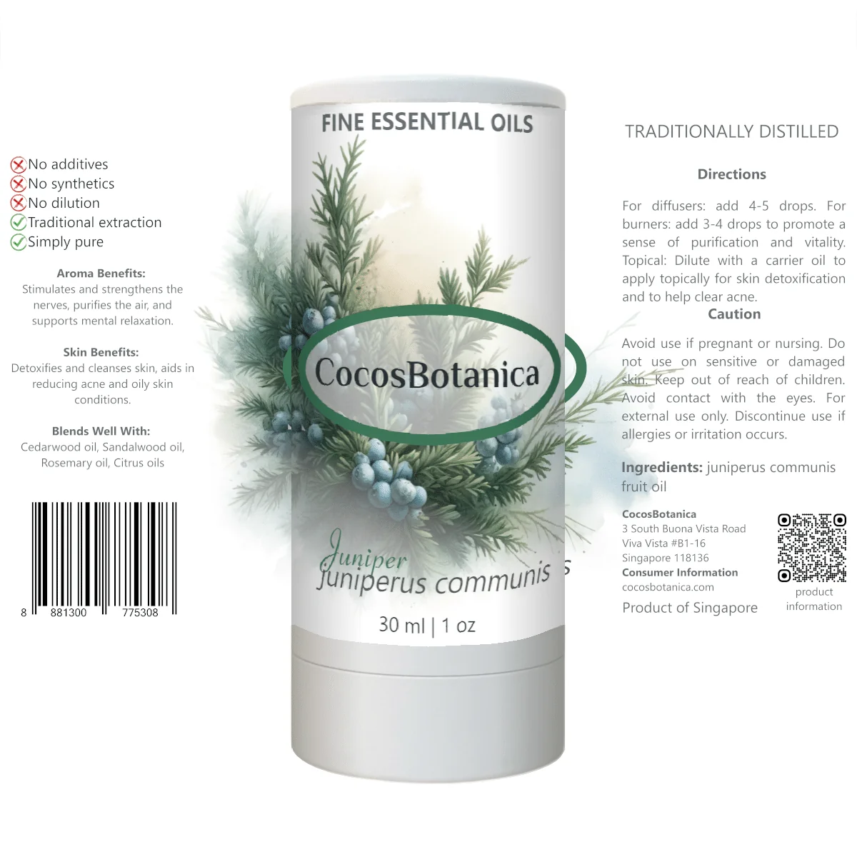 Juniper Oil (Juniperus communis Oil) 30 ml