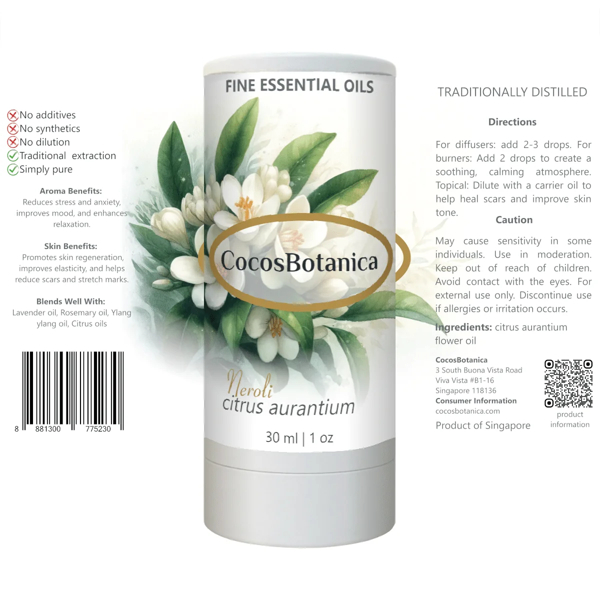 Neroli Oil (Citrus aurantium Oil) 30 ml
