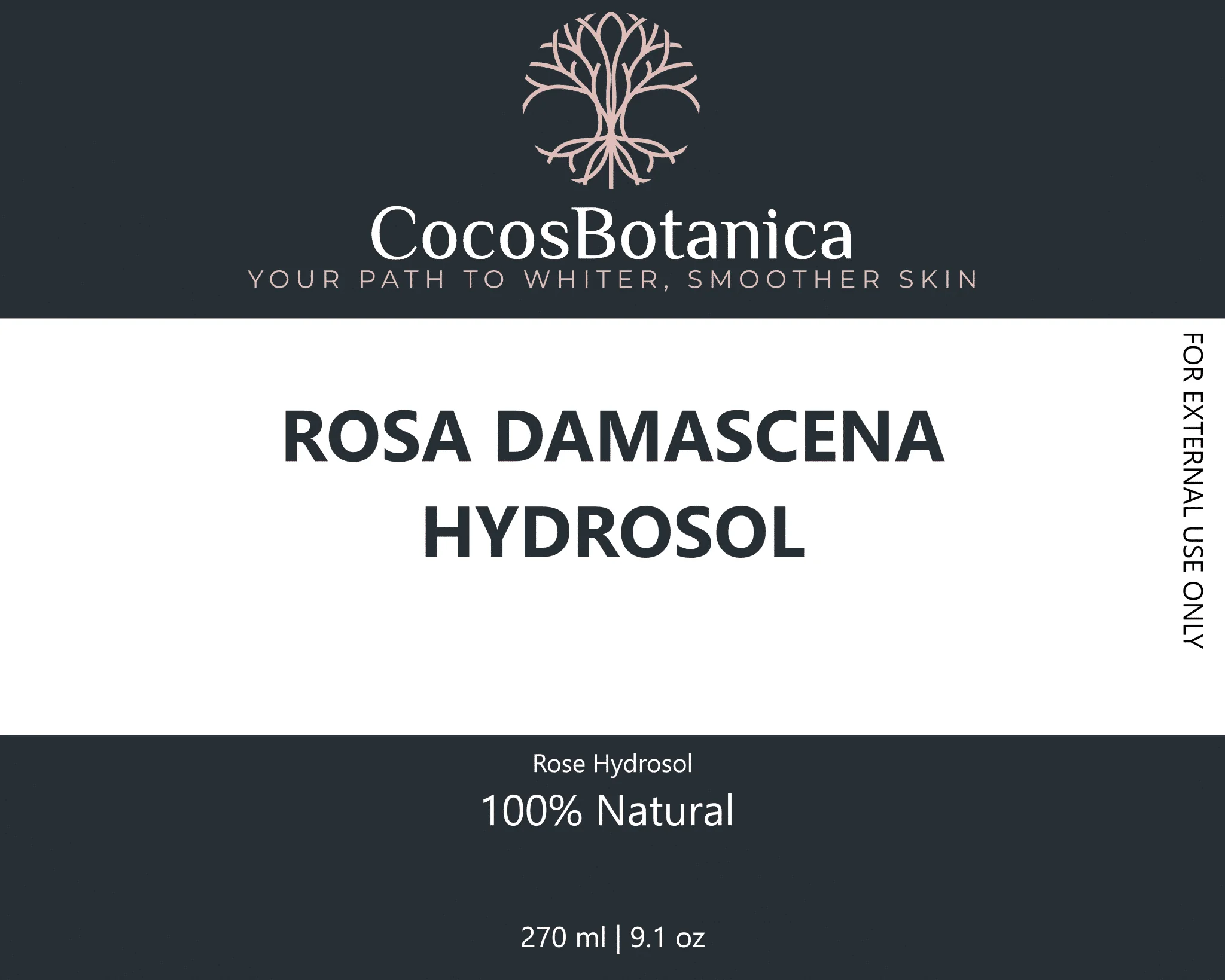 Rosa Damascena Hydrosol (rose flower water) 270 ml