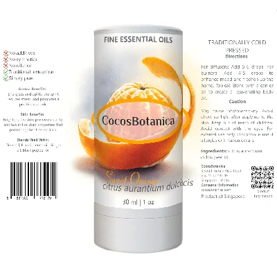Sweet Orange Oil (citrus aurantium dulcis peel oil) 30 ml