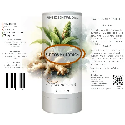 Ginger Oil (Zingiber officinale Oil) 30 ml